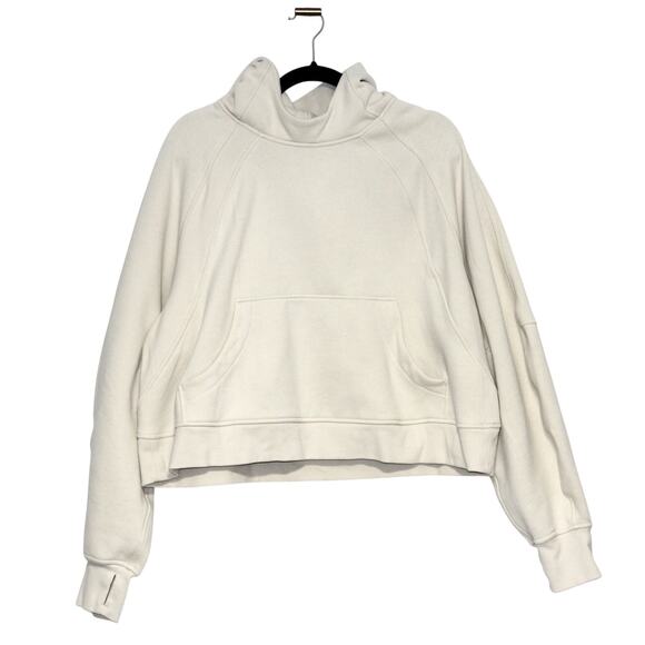 Lululemon Cream Scuba Pull Over Hoodie Size XL/XXL - Picture 2 of 7